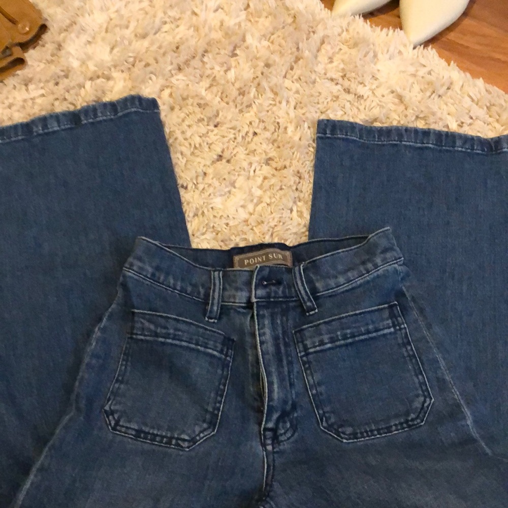 Cute Wide Leg Denim Jeans